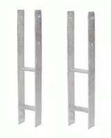 Metal Post Holder for Concrete 7 x 7 x 15 cm