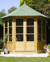 Summerhouse Harrogate large 2 window h310 fi270 with red shingles